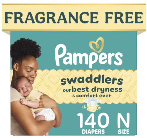 Diapers Newborn/Size 0 (< 10 lb), 140 Count - Pampers Swaddlers Disposable Baby Diapers, Enormous Pack