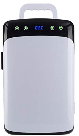 TYZXR Mini Nevera Electrica Nevera Coche 12v 220v Silenciosa Portatil PequeñA Nevera Coche Temperatura Ajustable FríO Calor para Hogar Camping Picnic (12L)
