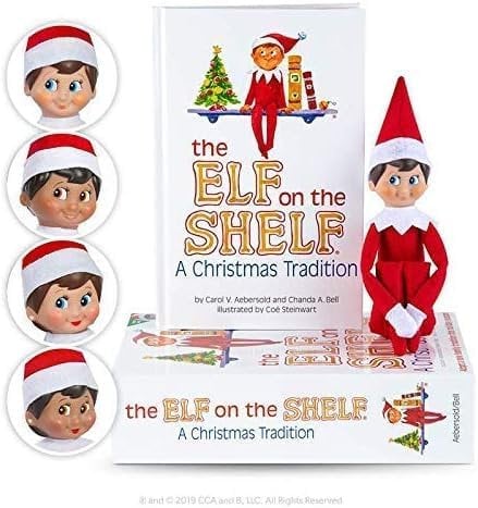 The Elf on the Shelf: A Christmas Tradition - Boy Scout Elf with Blue Eyes - Includes Artfully Illustrated Storybook, Keepsake Box and Official Adoption Certificate