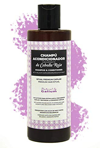 GALIUM Premium Shampoo mit Zwiebelextrakt 250ml | Professionelle Naturkosmetik | Stärkt und stimuliert das Haarwachstum | Made in Spanien