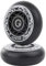 AOWISH 2er-Pack Mini Ripstik Wheels 68 mm Ripster Wheels 90A Ripstick DLX Mini Caster Board rad mit Kugellager ABEC-9 (schwarz)