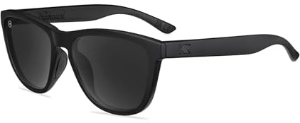 Knockaround Premiums Sport - Polarized Sunglasses For Running & Fitness (Matte Black on Black Frame/Polarized Black Lenses)