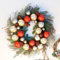 New Home Weihnachts-Türkranz mit Kugeln 60cm Dekokranz Weihnachtsdeko Wanddeko Türdeko