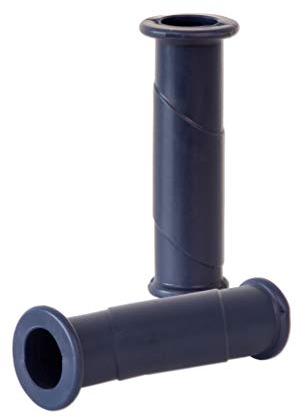 BigDean 2X Schubkarrengriffe 30mm - Schubkarren Universal Griffe - Rundrohre BLAU Ersatzgriffe Kunststoff Karrengriff Schiebkarren - 14cm Länge