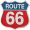 Geprägtes Metallschild Route 66 – Vintage Route 66 Schild für Garage oder Männerhöhle