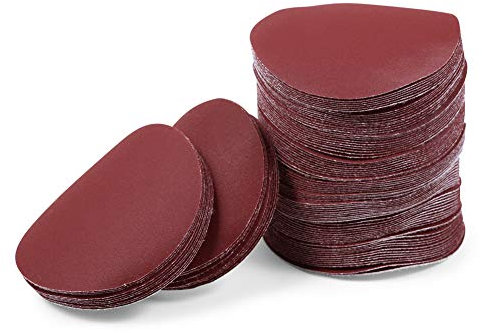 LEONTOOL Lot de 100 disques abrasifs de 7,6 cm, grain 400, papier de verre, sans trou, oxyde d'aluminium, ponceuse orbitale aléatoire