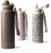 MAMEIDO Thermosflasche mit Strohhalm 700ml, auslaufsichere Trinkflasche Edelstahl isoliert, Wasserflasche mit Trageschlaufe, Isolierflasche BPA-frei (Wild Allure, 0,7l)