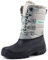 Knixmax Stivali da Neve Stivali Invernali Foderati in Pelliccia Suole Impermeabili Scarpe Calde Stringati Donna Grigio Chiaro 39EU