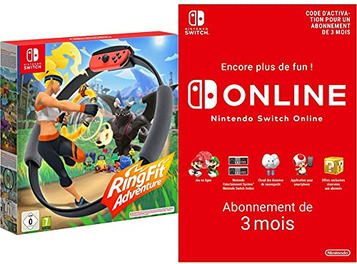 Ring Fit Adventure pour Nintendo Switch & Switch Online - Abonnement 3 Mois | Code de téléchargement (Switch)