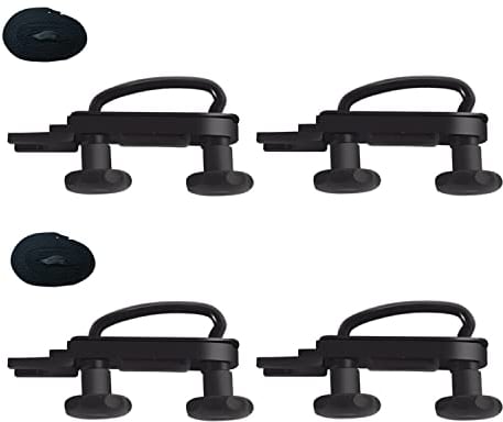 Umelee 4 PCS Universal Roof Box U Bolts with 8 Heavy Duty Lock Nuts and 2 Bandages, Roof Box U-Bolts Clamps, Roof Bar Mounting U Bracket for Car Van