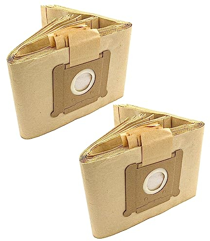 vhbw 20x Staubsaugerbeutel kompatibel mit Ghibli AS 10 Staubsauger - Papier, 26cm x 20cm, Sandfarben