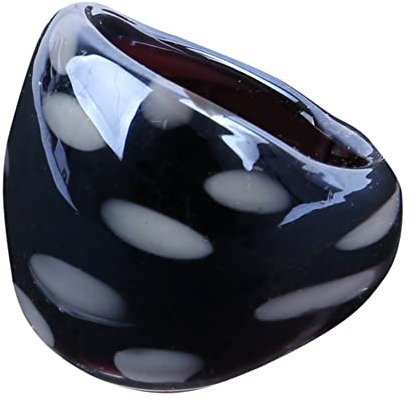 Joe Cool Ring mit hohem Punkt, aus Glas