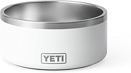 YETI Boomer, Stainless Steel, Non-Slip Dog Bowl, White, 8