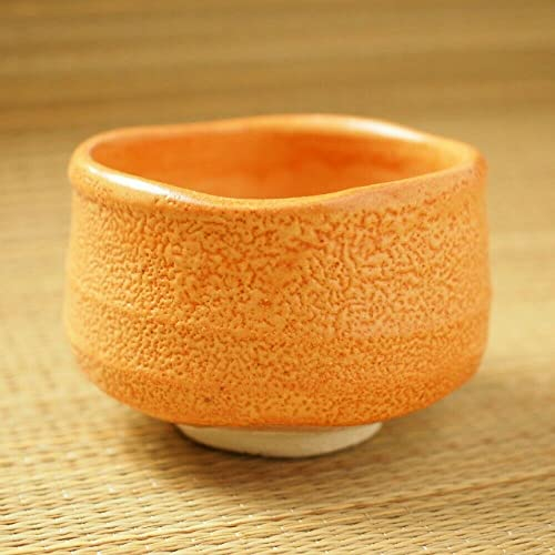 Cuenco de té verde matcha chawan Mino Yaki ware Aka Shino hecho en Japón
