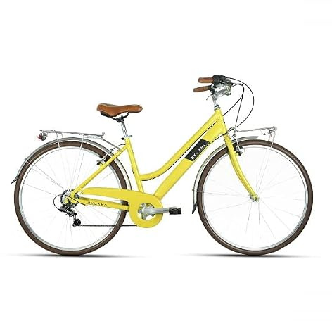 MYLAND City Bike Corso 28.3 28 Zoll 7 Gänge Damen Gelb Größe M (City)