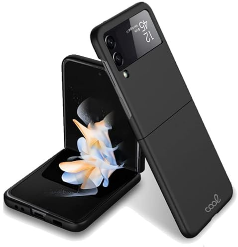 Cool Schutzhülle für Samsung F721 Galaxy Z Flip 4 Cover, faltbar, Schwarz