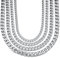 BCughia Ketten für Herren, Edelstahlkette Männer Silber 7mm Figarokette Halsketten Weihnachten Geschenke für Herren 60cm (24)