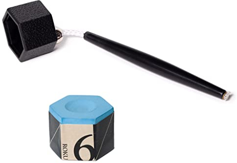KAMUI Roku - Gesso per stecca da biliardo, con supporto per gesso, colore: blu