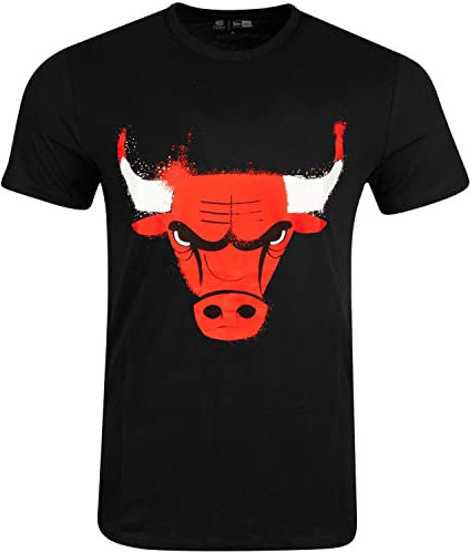 New Era NBA Shirt - Spray Chicago Bulls schwarz - L
