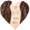 Holzherz mit Gravur, Hochzeitsgeschenk mit Kalender Motiv, Personalisierte Hochzeitstag Deko, Geschenke zur Hochzeit, Holz Herz mit Rinde, Hochzeitsherz, Ringkissen aus Holz, Geschenk zum Hochzeitstag