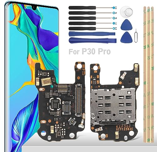 YHX-OU Slot SIM de rechange pour Huawei P30 Pro VOG-L29 VOG-L09 VOG-L04 et carte mémoire MicroSD Câble flexible