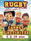 Cahier d'Activités Rugby: Cahier de Vacances Rugby pour les enfants de 6 à 10 ans. Livre de Rugby pour Enfants en FORMAT A4 avec jeux, activités et quizz