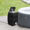 Bitubi Housse de pompe de chauffage pour jacuzzi et spa avec ouverture à fermeture éclair, housse de pompe isotherme imperméable pour la plupart des pompes de chauffage gonflables pour jacuzzi sur le
