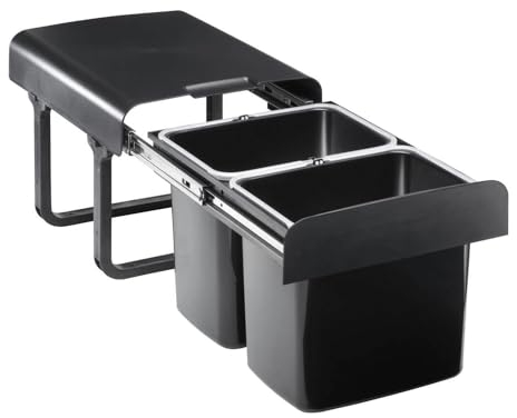 EKOTECH Abfallsammler EKKO 40 BIO mit 32 Liter Füllvolumen für 40 cm Schrankbreite