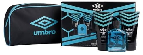 Umbro Ice Toiletry Bag, Edt 75ml, Shampoo & Cond 150ml And Shower Gel 150ml