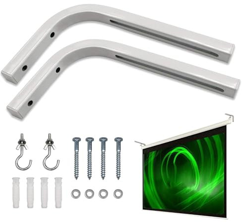 Projector Screen Wall Bracket, Wall Mount For Projector Screen, Projector Screen Mounting Bracket, Adjustable Projector Screen Bracket, Heavy-Duty Projector Screen Bracket, Projector Screen Wall Mount