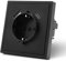 MVAVA Steckdose mit USB C EU-Standard, 1 Fach Unterputz Steckdose, Einfache Installation, 80mm × 80mm Steckdosen, 3-Draht Erforderlich, Schwarz