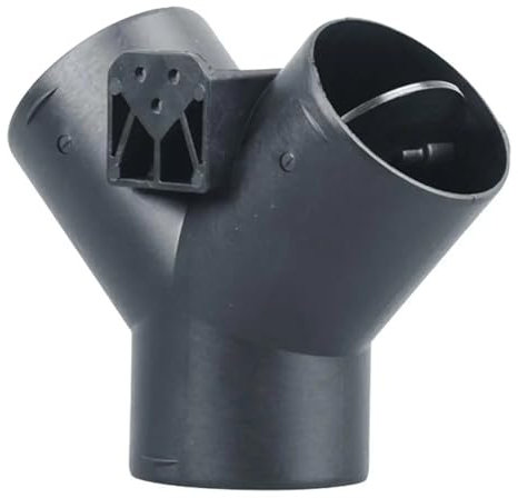 60 mm T-Stück Y für Standheizung Webasto, Eberspacher zur optimalen Luftverteilung und -regelung in Heizungs- und Lüftungsanlagen, robust und langlebig, schwarz, geeignet für Hochleistungsanlagen