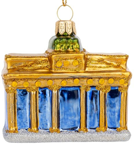 SIKORA BS811 Brandenburger Tor Christbaumschmuck Glas Figur Weihnachtsbaum Anhänger