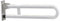 Wandstützgriff Toilette, 60cm Haltegriffe für Senioren, Behinderten WC Haltegriff, Wandstützgriff Klappbar wc Aufstehhilfe,Rutschfest Toilettengriffe für Senioren (white, Gewöhnlicher Stil)
