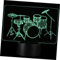 Angoily 3d Illusion Nachtlicht Drum Kit Touch Kinder Nachtlampe 7- Für Schlafzimmer