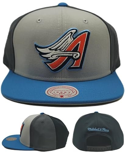 Los Angeles Angels of Anaheim Snapback-Mütze, dreifach spielbar, Liberty, Blau, Grau, Schwarz, Era, Grau, Einheitsgröße
