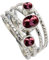 SILVERTROVE Bague en argent sterling avec pierre précieuse CRG1082AA - Pour homme et femme - Toutes les tailles, Métal précieux Pierre précieuse, Tourmaline rose cultivée en laboratoire