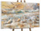 YS-Art Kunst bild mit weißem Rahmen Gemälde strand Acryl auf Leinwand handgemalt Wandbild Wohnzimmer modern kraftvoll Wohndekor Bilder Büro echte Kunst 120x80 cm