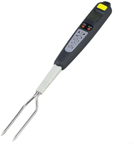 Todikaper Food Meat Thermometer with Probe Fork Temperature BBQ Cooking Tool for Fish Beef Veal Lamb Pork Chicken Turkey Celsius Fahrenheit