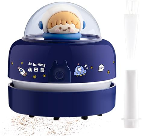 Vacuum de Bureau - collectionneur de miettes, Mini-nettoyant de Table | Cartoon Cordlessless Dust sweepr pour Clavier Piano Computer Bureau, Gadget Mignon à Batterie pour offlce Home Workstation Util