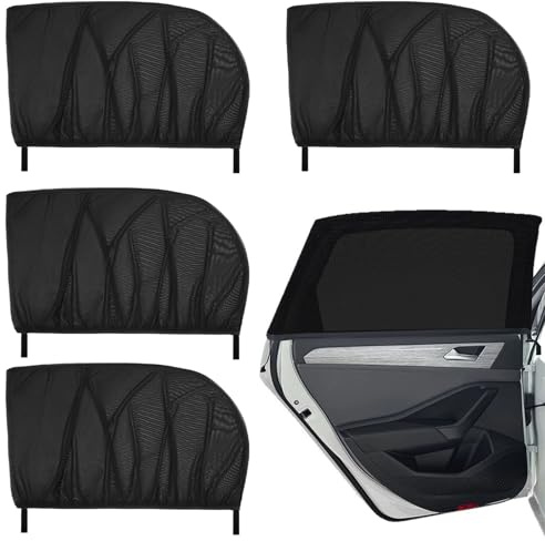 Tendine Parasole Auto Bambini Per Finestrini Laterali, Parasole Auto Bambini In Rete Elastica Traspirante, Protezione Uv E Privacy, Anti Zanzare, Vetri Apribili, Per Bambini E Animali