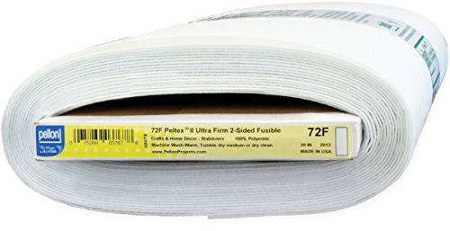 Pellon 20 x 10 yd Peltex-II 2-Sided Fusible Interfacing, White