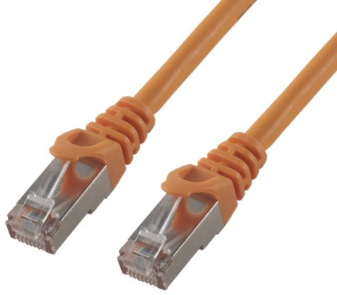 MCL 3 m Cat 6 F/UTP Patch-Kabel – Orange