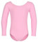 tanzmuster ® Ballettanzug Mädchen Langarm - Lilly - aus Baumwolle, Ballettbody Kinder Ballett Trikot in rosa, Größe 116/122