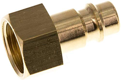 Kupplungsstecker (NW7,2) G 3/8(IG), Messing Werkstoff:Messing Gewinde innen:G 3/8