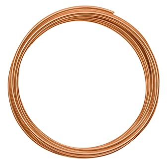 Vaessen Creative Basteldraht und Schmuckdraht 5 m x 2 mm Saffron Orange – Flexibler Draht zum Basteln für Blumenkranz, Scmuckherstellung und Modellbau