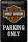 Nostalgic-Art Retro Blechschild, 20 x 30 cm, Harley-Davidson – Parking Only – Geschenk-Idee für Biker, Original Lizenzprodukt (OLP), aus Metall, Vintage Design, Blechschilder Sprüche