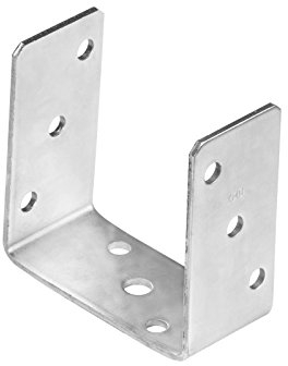 GRUNDLINE - Aufschraubhülse Bodenhülse Pfostenträger, Typ U, aus Stahl, aufschraubhülse - PSO, 121x120x60x4,0 mm - Feuerverzinkung - für Zäune, Unterstände, Carports, Pergolen, Gartenlauben