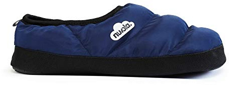 NUVOLA. Hausschuhe Herren Damen Rutschfester Sohle warm gepolstert bequem dunkelblau 38/39 EU