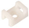 GTSE 100 Pack of White/Natural Screw Mount Cable Tie Bases - Cable Ties up to 5mm Wide - 4mm (M4) Screw Hole - Saddle Mount Cable Tie Fixings…